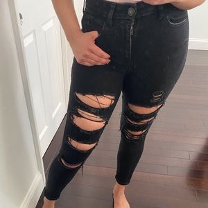 Ripped black jeans